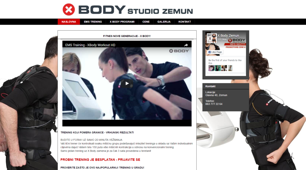 X Body studio Zemun