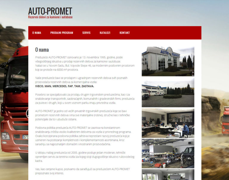 Izrada sajtova — auto-promet.co.rs