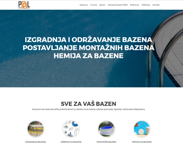 Izrada sajtova — bazenisrbija.rs