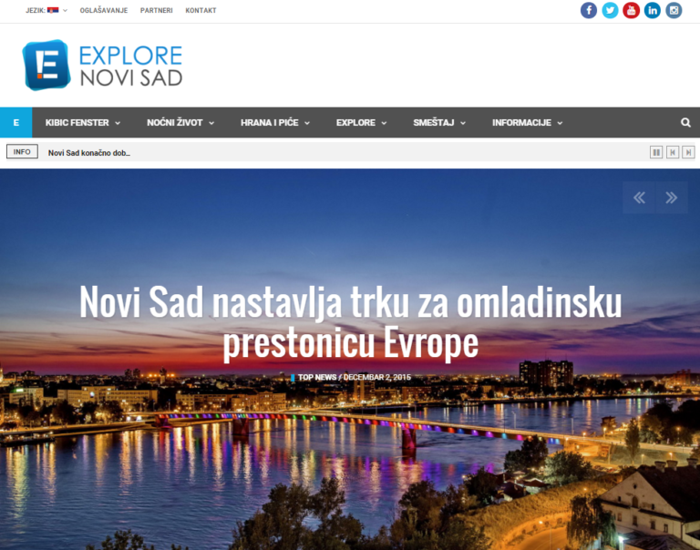 Izrada sajtova — explorenovisad.rs