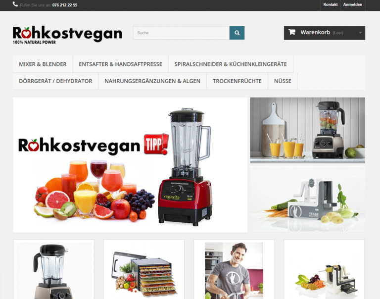 Izrada sajtova — rohkostvegan.ch