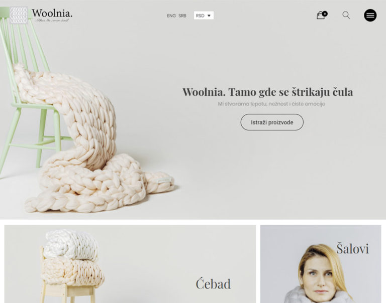 Izrada sajtova — woolnia.com