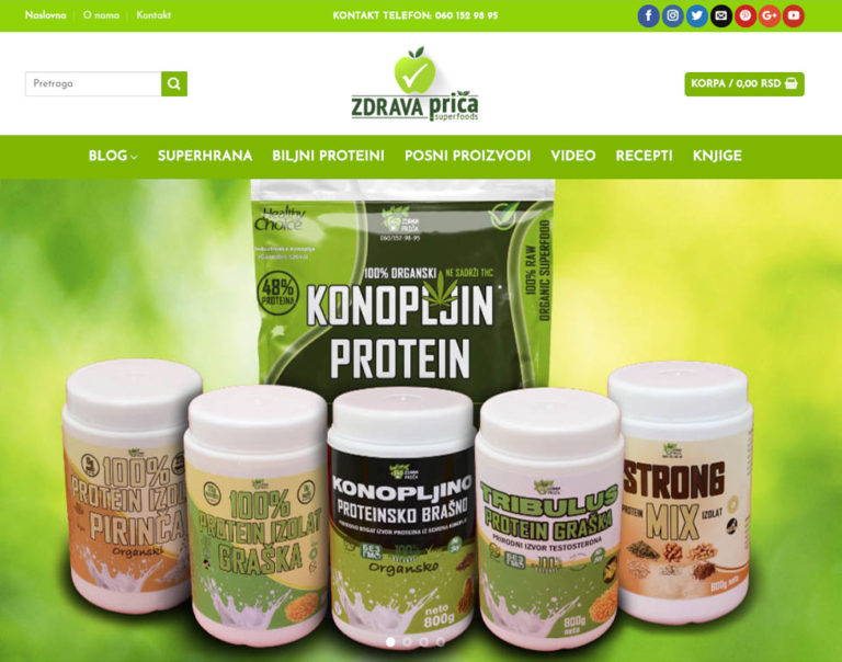 Izrada sajtova — zdravaprica.com